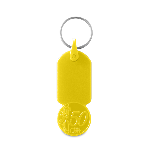 Porte-clés. Jaune Jaune, à personnaliser avec le logo de votre club. Porte-clés. Jaune Jaune