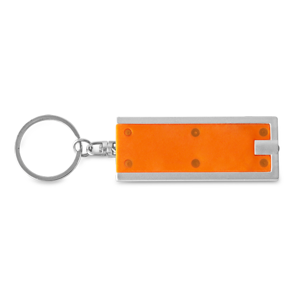 Porte-clés. Orange hexachrome Orange, à personnaliser avec le logo de votre club. Porte-clés. Orange hexachrome Orange
