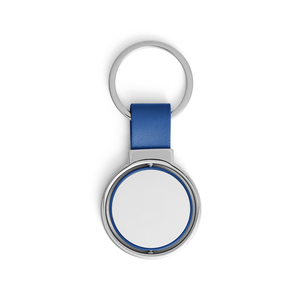 Porte-clés. Bleu Bleu, à personnaliser avec le logo de votre club. Porte-clés. Bleu Bleu