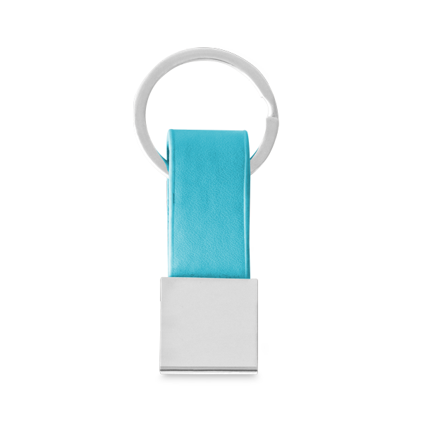 Porte-clés. Bleu clair Bleu, à personnaliser avec le logo de votre club. Porte-clés. Bleu clair Bleu