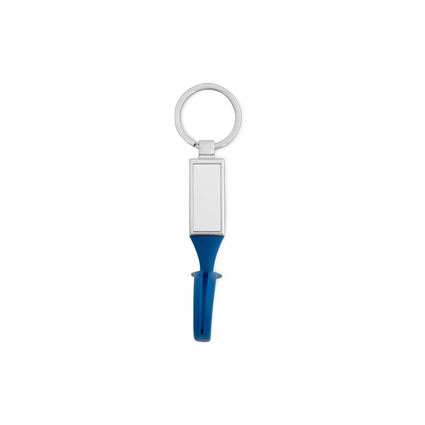 Porte-clés. Bleu Bleu, à personnaliser avec le logo de votre club. Porte-clés. Bleu Bleu