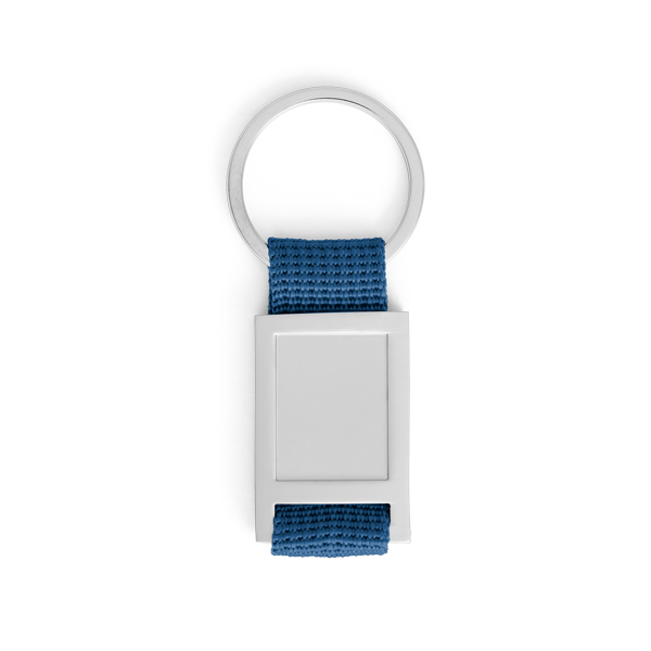 Porte-clés. Bleu Bleu, à personnaliser avec le logo de votre club. Porte-clés. Bleu Bleu