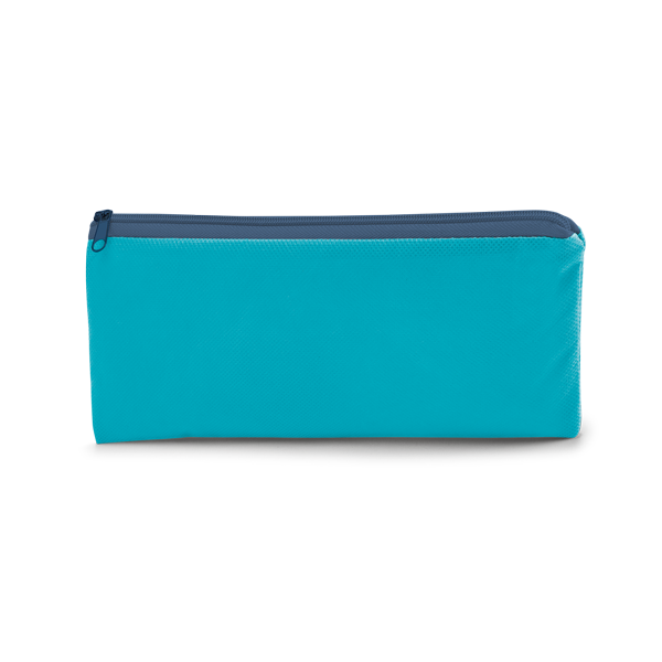 Trousse à crayons. Bleu clair Bleu, à personnaliser avec le logo de votre club. Trousse à crayons. Bleu clair Bleu