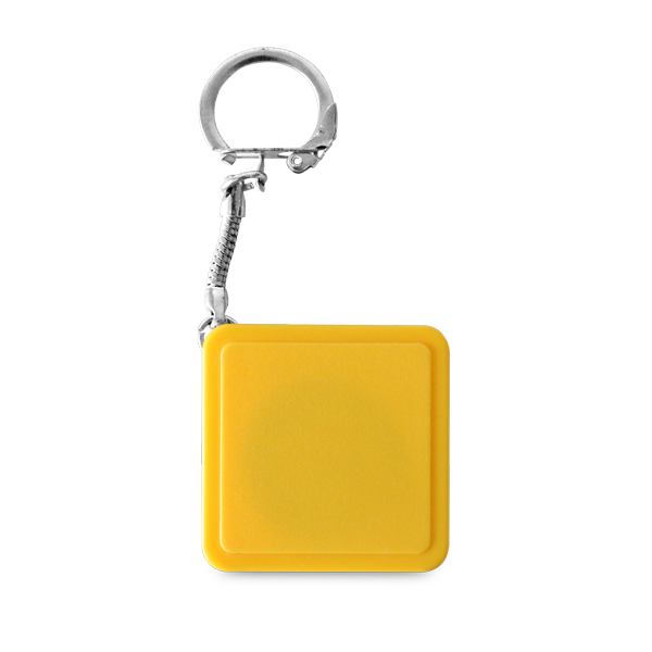 Porte-clés. Jaune Jaune, à personnaliser avec le logo de votre club. Porte-clés. Jaune Jaune