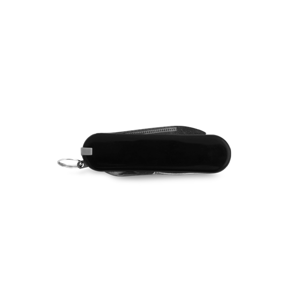 Canif multifonctions. Noir Noir, à personnaliser avec le logo de votre club. Canif multifonctions. Noir Noir
