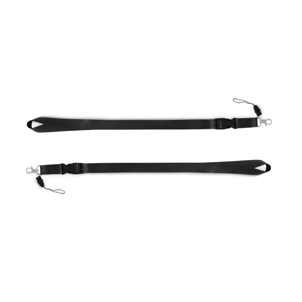 Lanyard. Noir Noir, à personnaliser avec le logo de votre club. Lanyard. Noir Noir