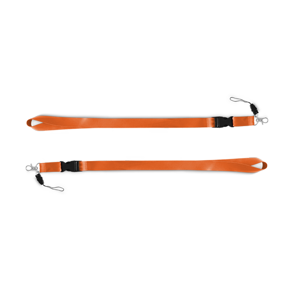 Lanyard. Orange Orange, à personnaliser avec le logo de votre club. Lanyard. Orange Orange