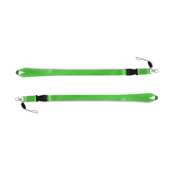 Lanyard. Vert clair Vert, à personnaliser avec le logo de votre club. Lanyard. Vert clair Vert