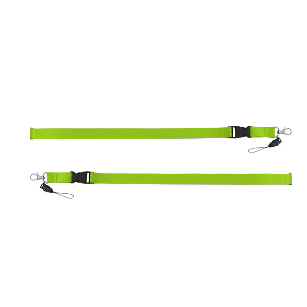 Lanyard. Vert clair Vert, à personnaliser avec le logo de votre club. Lanyard. Vert clair Vert