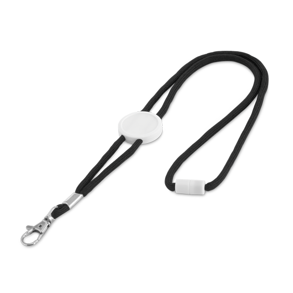 Lanyard. Noir Noir, à personnaliser avec le logo de votre club. Lanyard. Noir Noir