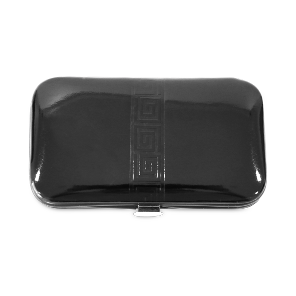 Set de manucure. Noir Noir, à personnaliser avec le logo de votre club. Set de manucure. Noir Noir