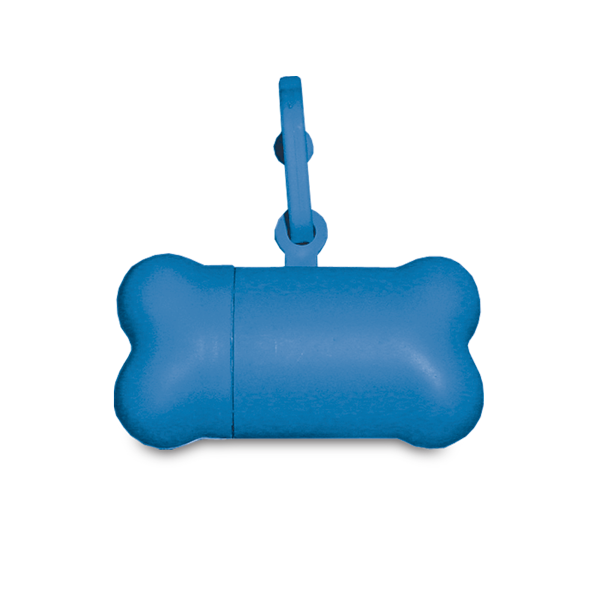 Porte rouleau de sacs. Bleu Bleu, à personnaliser avec le logo de votre club. Porte rouleau de sacs. Bleu Bleu