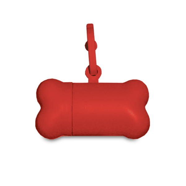 Porte rouleau de sacs. Rouge Rouge, à personnaliser avec le logo de votre club. Porte rouleau de sacs. Rouge Rouge