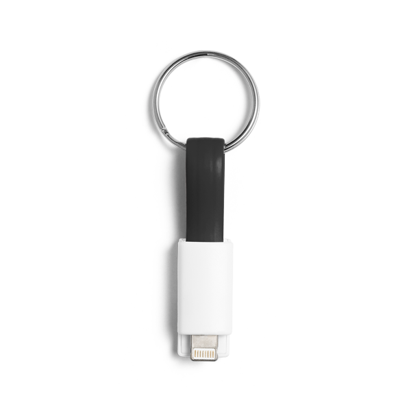 Câble USB avec connecteur 2 en 1. Noir Noir, à personnaliser avec le logo de votre club. Câble USB avec connecteur 2 en 1. Noir Noir