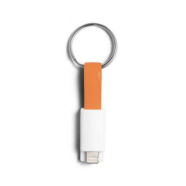 Câble USB avec connecteur 2 en 1. Orange Orange, à personnaliser avec le logo de votre club. Câble USB avec connecteur 2 en 1. Orange Orange