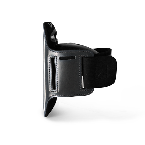Brassard pour smartphone. Noir Noir, à personnaliser avec le logo de votre club. Brassard pour smartphone. Noir Noir