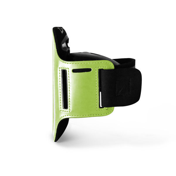 Brassard pour smartphone. Vert clair Vert, à personnaliser avec le logo de votre club. Brassard pour smartphone. Vert clair Vert