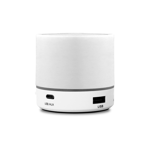 Enceinte avec micro. Blanc Blanc, à personnaliser avec le logo de votre club. Enceinte avec micro. Blanc Blanc