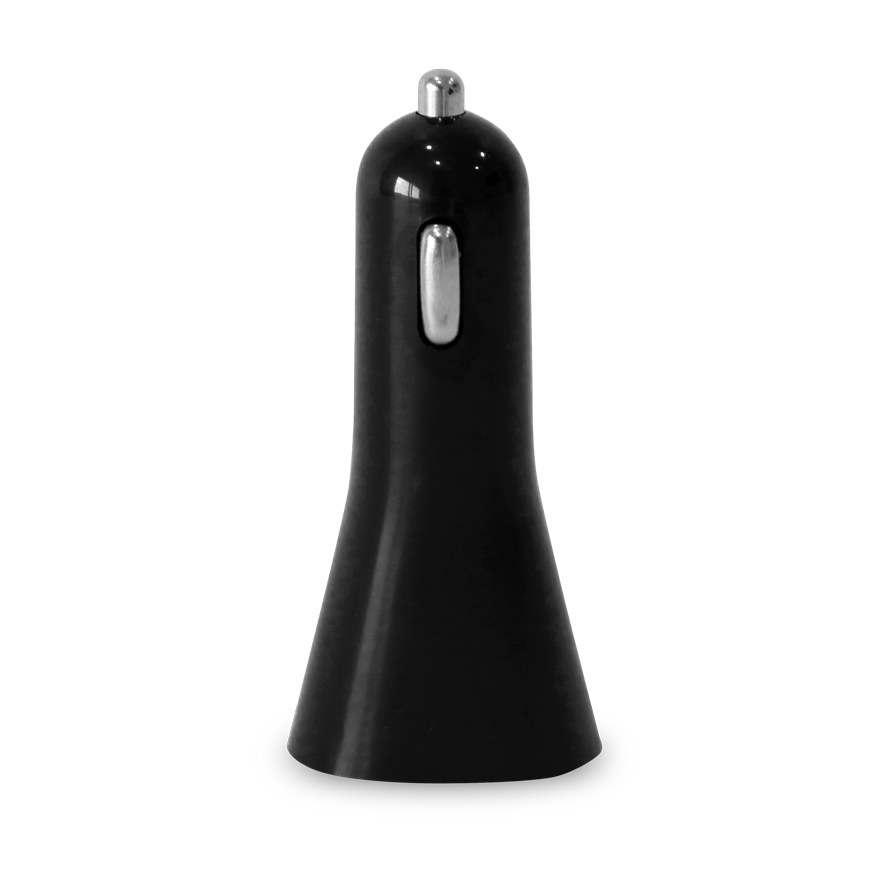 Chargeur USB pour voitures. Noir Noir, à personnaliser avec le logo de votre club. Chargeur USB pour voitures. Noir Noir