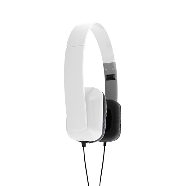 Casque pliable. Blanc Blanc, à personnaliser avec le logo de votre club. Casque pliable. Blanc Blanc