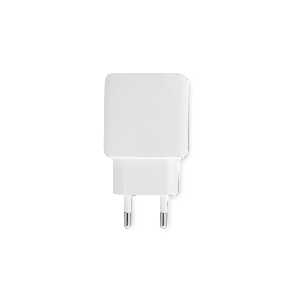 Chargeur USB. Blanc Blanc, à personnaliser avec le logo de votre club. Chargeur USB. Blanc Blanc