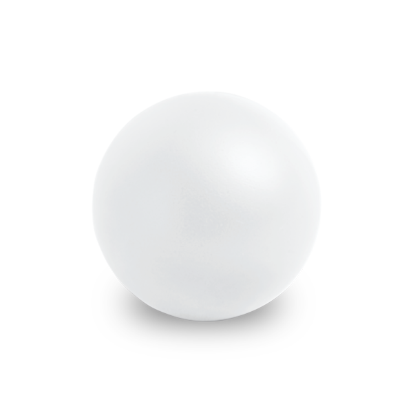 Antistress. Blanc Blanc, à personnaliser avec le logo de votre club. Antistress. Blanc Blanc