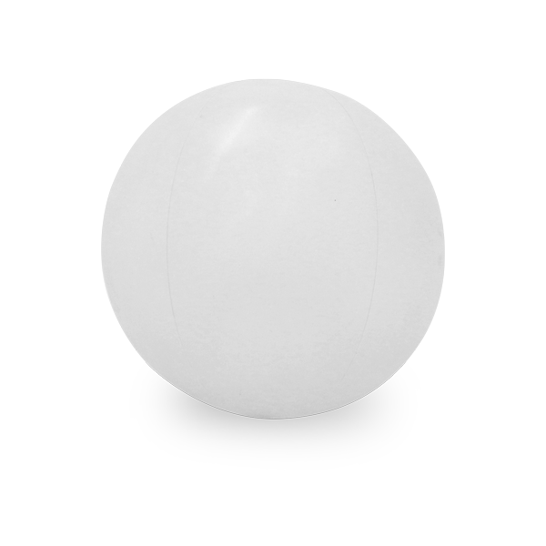 Ballon gonflable. Blanc Blanc, à personnaliser avec le logo de votre club. Ballon gonflable. Blanc Blanc