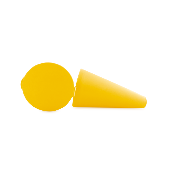 Cendrier de plage. Jaune Jaune, à personnaliser avec le logo de votre club. Cendrier de plage. Jaune Jaune