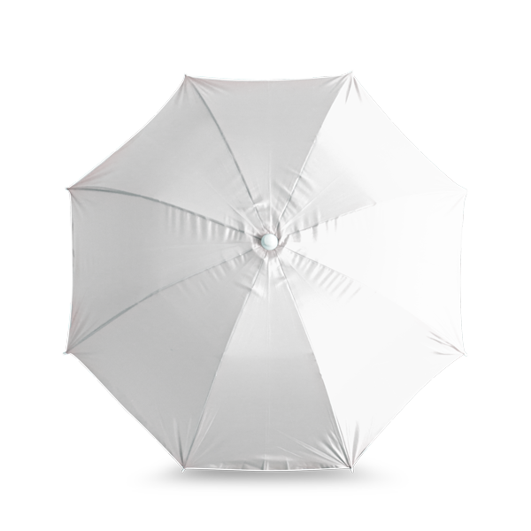 Parasol. Gris clair Gris, à personnaliser avec le logo de votre club. Parasol. Gris clair Gris