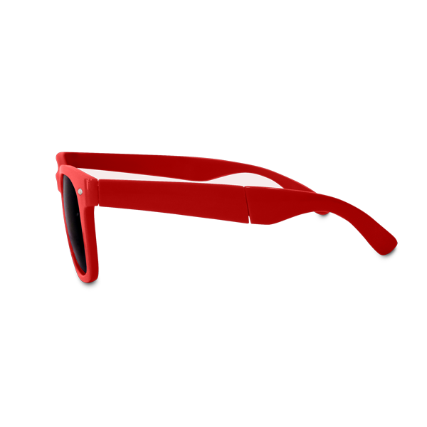 Lunettes de soleil pliables. Rouge Rouge, à personnaliser avec le logo de votre club. Lunettes de soleil pliables. Rouge Rouge