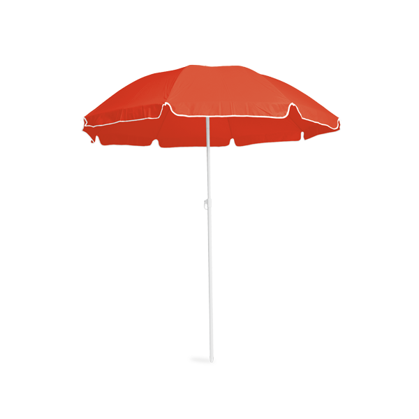Parasol. Rouge Rouge, à personnaliser avec le logo de votre club. Parasol. Rouge Rouge