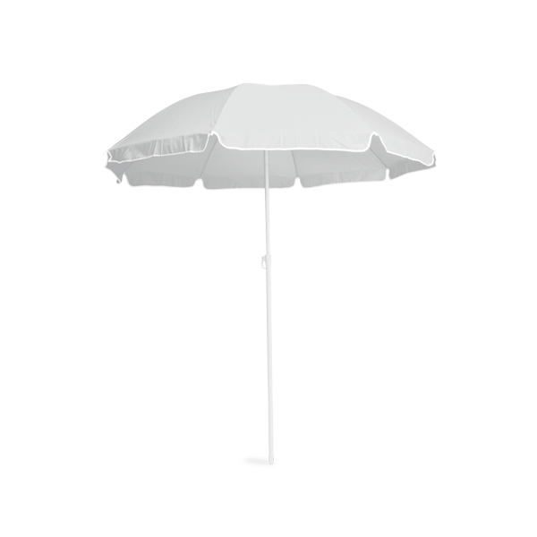 Parasol. Blanc Blanc, à personnaliser avec le logo de votre club. Parasol. Blanc Blanc