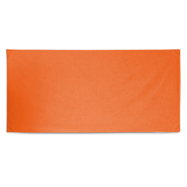 Serviette de plage. Orange Orange, à personnaliser avec le logo de votre club. Serviette de plage. Orange Orange