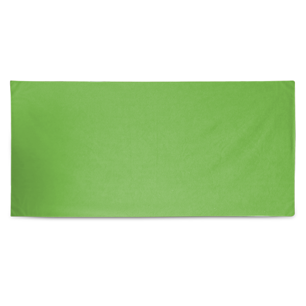 Serviette de plage. Vert clair Vert, à personnaliser avec le logo de votre club. Serviette de plage. Vert clair Vert