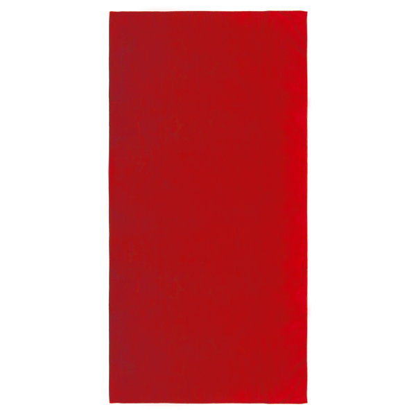 Serviette de plage. Rouge Rouge, à personnaliser avec le logo de votre club. Serviette de plage. Rouge Rouge