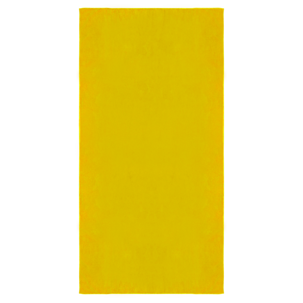 Serviette de plage. Jaune Jaune, à personnaliser avec le logo de votre club. Serviette de plage. Jaune Jaune