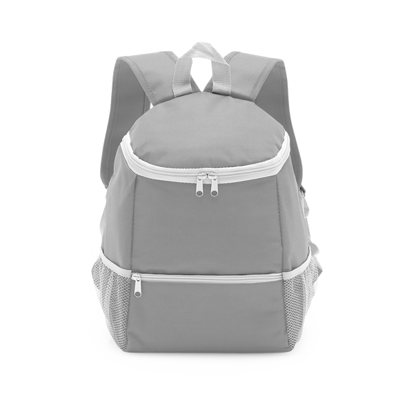 Sac à dos isotherme. Gris clair Gris, à personnaliser avec le logo de votre club. Sac à dos isotherme. Gris clair Gris