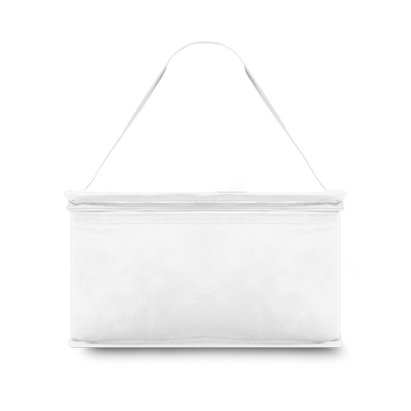 Sac isotherme. Blanc Blanc, à personnaliser avec le logo de votre club. Sac isotherme. Blanc Blanc