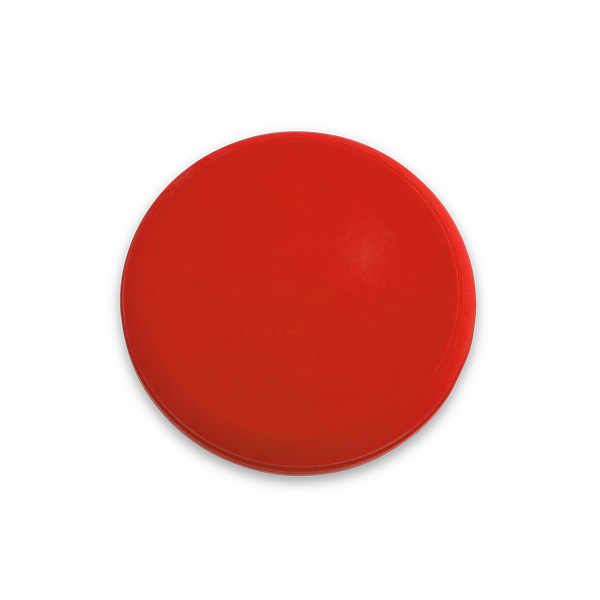 Frisbee. Rouge Rouge, à personnaliser avec le logo de votre club. Frisbee. Rouge Rouge