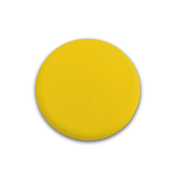 Frisbee. Jaune Jaune, à personnaliser avec le logo de votre club. Frisbee. Jaune Jaune