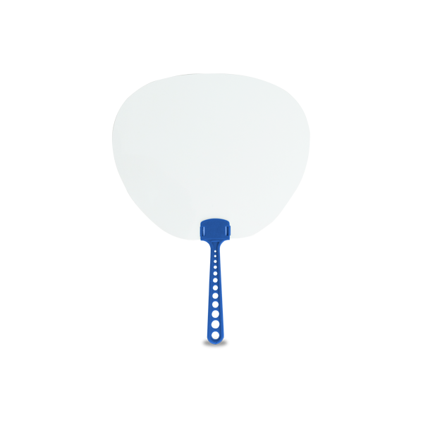 Eventail. Bleu Bleu, à personnaliser avec le logo de votre club. Eventail. Bleu Bleu
