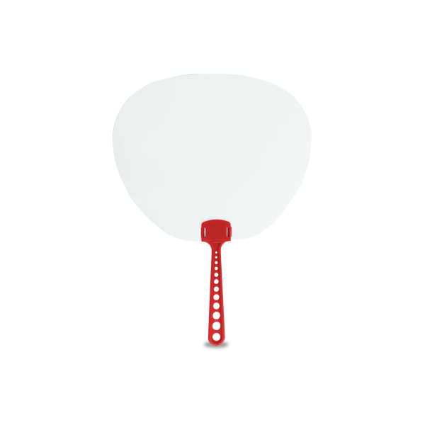 Eventail. Rouge Rouge, à personnaliser avec le logo de votre club. Eventail. Rouge Rouge