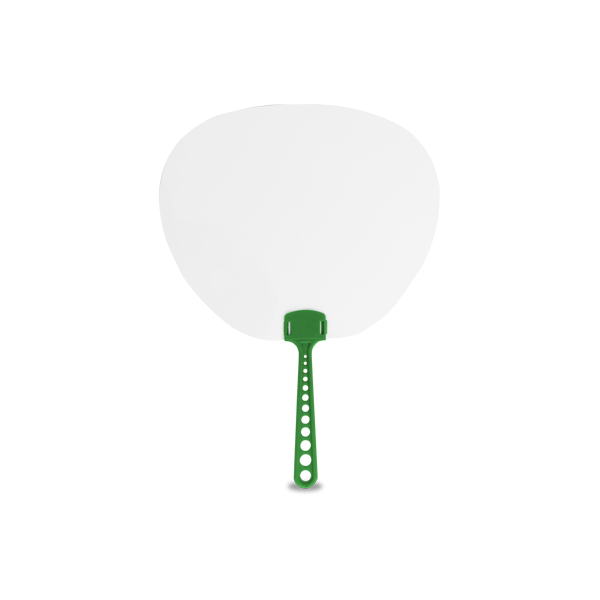Eventail. Vert Vert, à personnaliser avec le logo de votre club. Eventail. Vert Vert