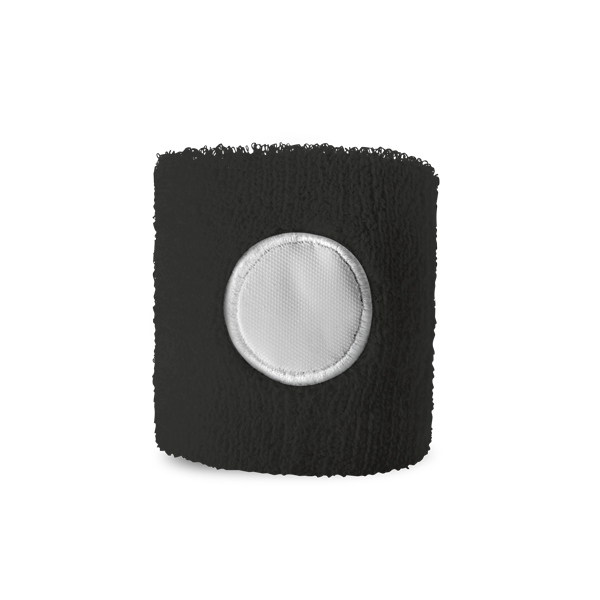 Poignet élastique. Noir Noir, à personnaliser avec le logo de votre club. Poignet élastique. Noir Noir