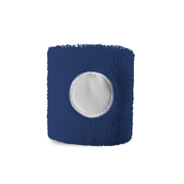 Poignet élastique. Bleu Bleu, à personnaliser avec le logo de votre club. Poignet élastique. Bleu Bleu