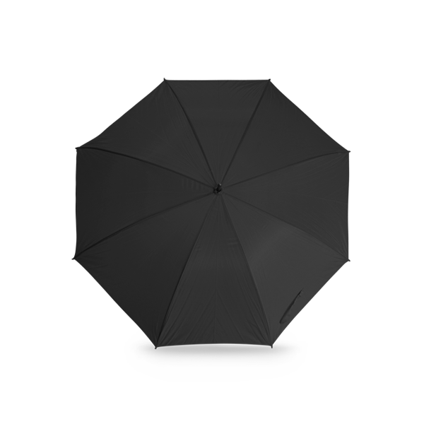 Parapluie de golf. Noir Noir, à personnaliser avec le logo de votre club. Parapluie de golf. Noir Noir