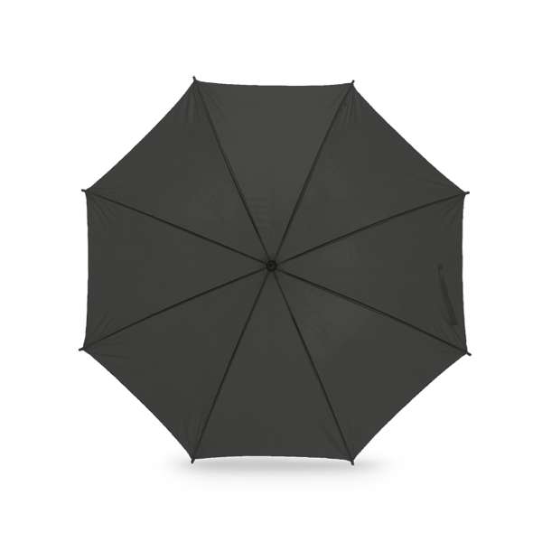 Parapluie. Noir Noir, à personnaliser avec le logo de votre club. Parapluie. Noir Noir