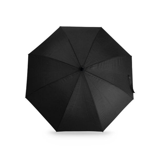 Parapluie. Noir Noir, à personnaliser avec le logo de votre club. Parapluie. Noir Noir