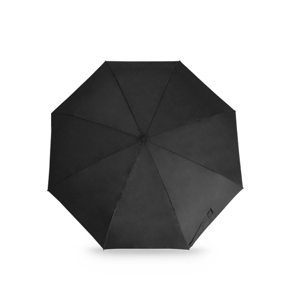 Parapluie pliable. Noir Noir, à personnaliser avec le logo de votre club. Parapluie pliable. Noir Noir