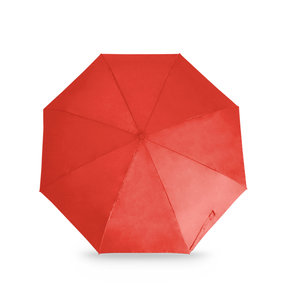 Parapluie pliable. Rouge Rouge, à personnaliser avec le logo de votre club. Parapluie pliable. Rouge Rouge